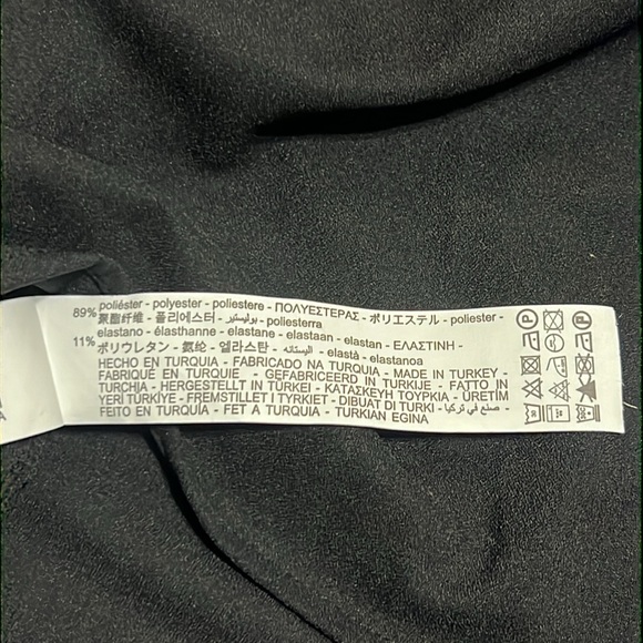 Zara Mini Black Dress with Sparkly Gem Straps Size Large NWT - Picture 6 of 7